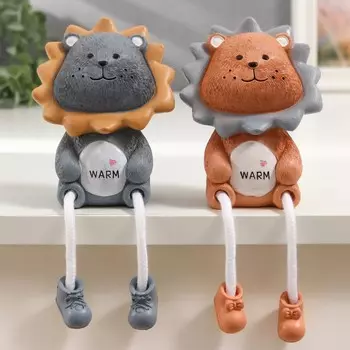 Сувенир полистоун "Львята" с ножками набор 2 шт 13х7х9,5 см