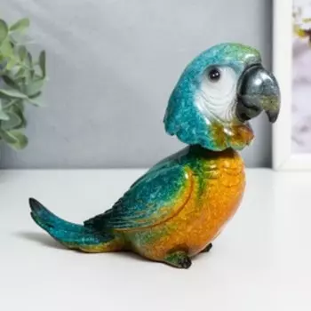 Сувенир полистоун лак пружинка "Попугай Ара" МИКС 12х6,3х14,5 см