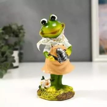 Сувенир полистоун "Лягушонок-огородник" МИКС 15,5х6х7,2 см