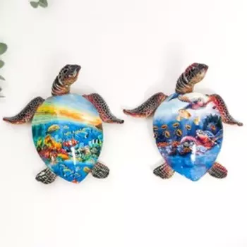 Сувенир полистоун "Морская черепашка" МИКС 12х12,5х4,5 см