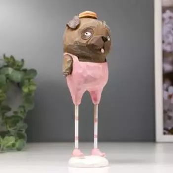 Сувенир полистоун "Пёсик-потёма на длинных ножках" 17,5х7х6,5 см