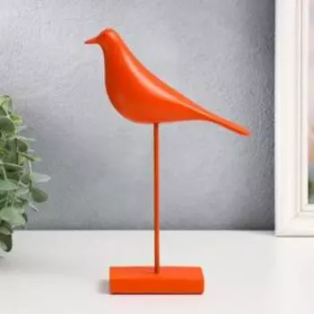 Фигурка полистоун «Птица: длинные лапки», оранж, 2317 см