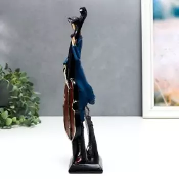 Сувенир полистоун "Ретро музыканты. Кантрабасист" 30х6,5х9 см