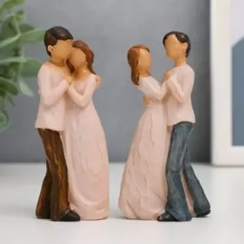 Сувенир полистоун "Романтичная пара" МИКС 9,5 см