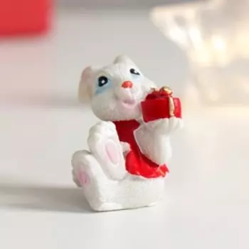 Сувенир полистоун "Романтичный зайчишка" МИКС 3х3х4 см