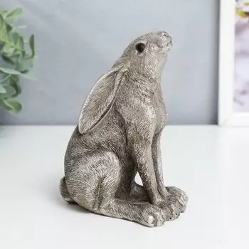 Сувенир полистоун "Серый кролик" 13,2х6,8х9,8 см