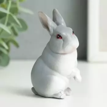 Сувенир полистоун "Серый кролик" МИКС 5х4х7 см