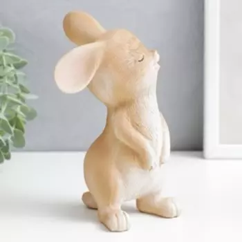Сувенир полистоун "Сонный зайчишка" 9х9х16 см