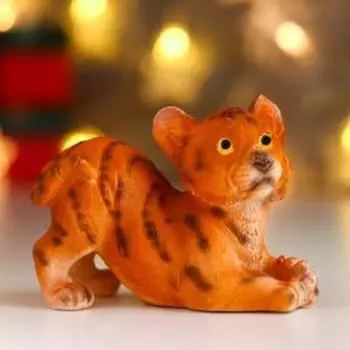 Сувенир полистоун "Тигрёнок полосатый" МИКС 8,5х6х9,3 см