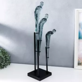 Сувенир полистоун "Три мужских силуэта" 66х15х15 см