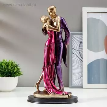 Сувенир полистоун "Влюбленный поцелуй" 31х13х10 см