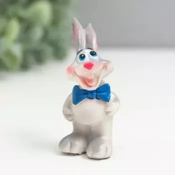 Сувенир полистоун "Зайчик в яркой бабочке" МИКС 5х3,5х3 см