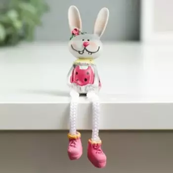 Сувенир полистоун "Зайчуля мальчик/девочка" МИКС 4х3х9 см