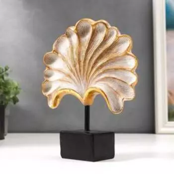 Сувенир полистоун "Золотой цветок-веер" 20,5х16х5 см