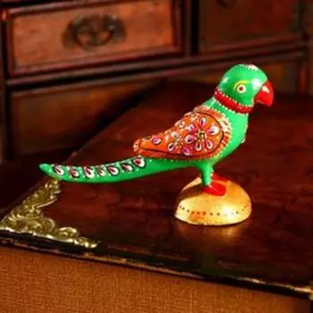 Сувенир "Попугай"алюминий 7,5х3х5 см