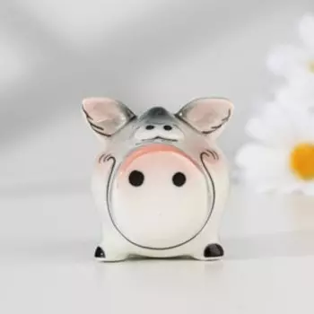 Сувенир "Пятачок", гжель, цветной, 5,5х4х4,5 см