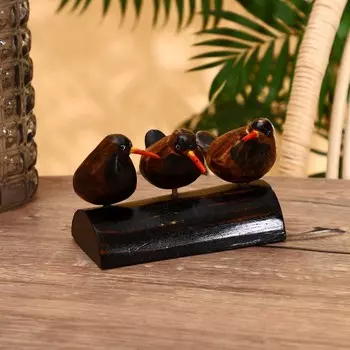 Сувенир "Птички на дереве" албезия 17х11х9 см