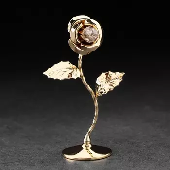 Сувенир "Роза", с кристаллами