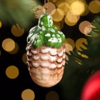 Сувенир "Шишка", ярославская майолика, h=7 см