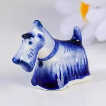 Сувенир "Скотч-терьер", гжель