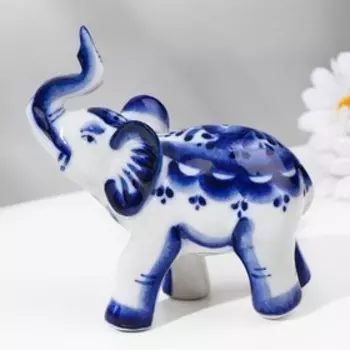 Сувенир «Слон», 11х5,5х11,5 см см, гжель