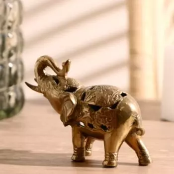 Сувенир "Слон" 11х7 см, бронза
