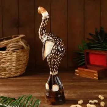 Сувенир "Слон-циркач" дерево 12х10х40 см