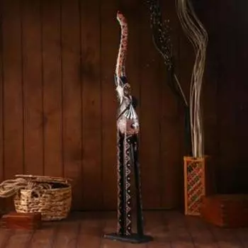 Сувенир "Слон" дерево, на подставке 12х18х100 см