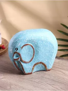 Сувенир «Слоник», 24518 см, дерево Албезия, голубой