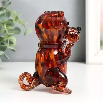 Сувенир "Собака" h 130 мм. (в стеклокрошку) Кр./М