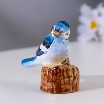 Сувенир "Сойка", ярославская майолика, h=5 см