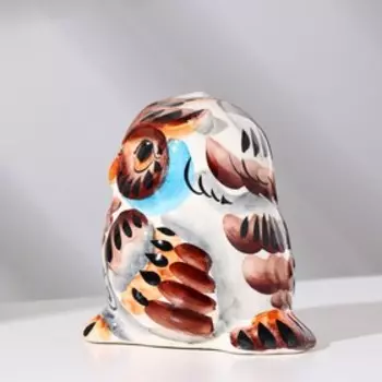 Сувенир "Сова Филя", гжель цветная