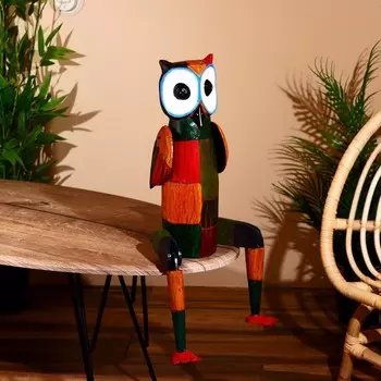 Сувенир "Сова" висячие лапки, дерево 60 см