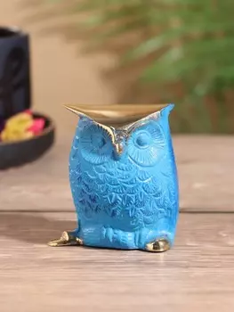 Сувенир «Совёнок», 63.57.5 см, латунь