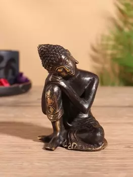 Сувенир «Спящий Будда», 8813 см, бронза