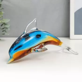 Сувенир стекло "Дельфин" МИКС 11,5х20 см