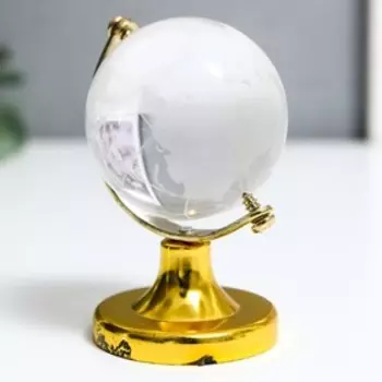 Сувенир стекло "Глобус" d=4 см