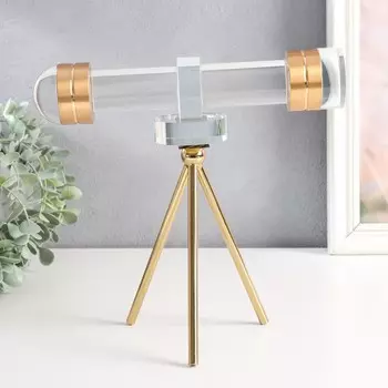 Фигурка «Подзорная труба», стекло, металл, 241425 см