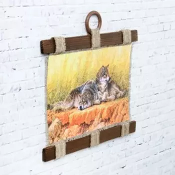 Сувенир свиток "Волки летом"