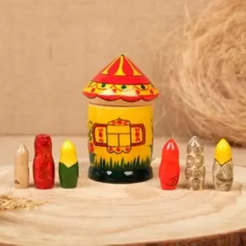 Сувенир "Теремок" анилин, 11 см