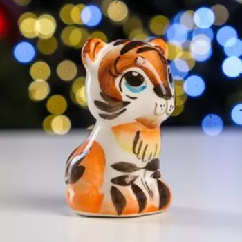Сувенир "Тигр", гжель, цвет