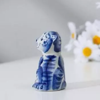 Сувенир "Тигр Раджа", гжель