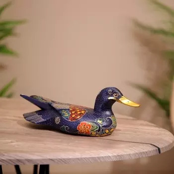 Сувенир "Утка" батик, дерево 25х8х8 см