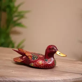 Сувенир "Утка" батик, дерево 25х8х8 см