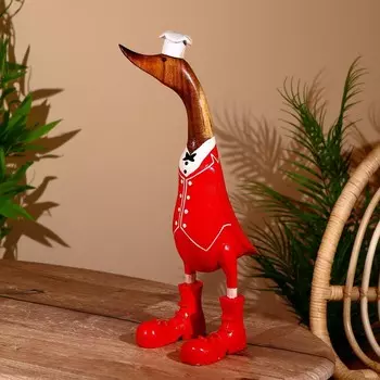 Сувенир «Утка - поварёнок», 45 см, дерево