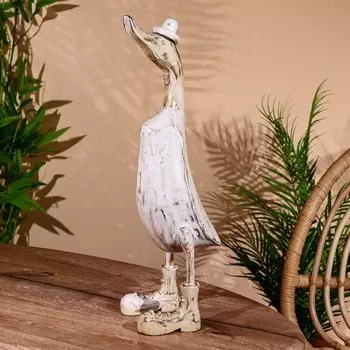 Сувенир «Утка в белом», 45 см, дерево