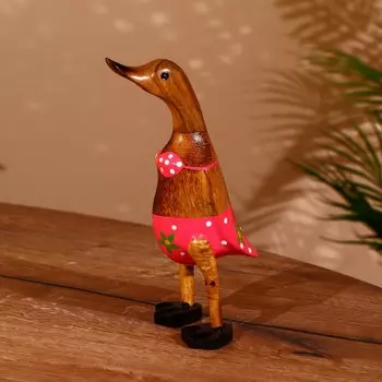 Сувенир «Утка в купальнике», 25 см, дерево