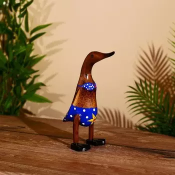 Сувенир «Утка в купальнике», 25 см, дерево