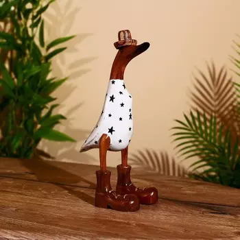 Сувенир «Утка в звёздочках», 27 см, дерево