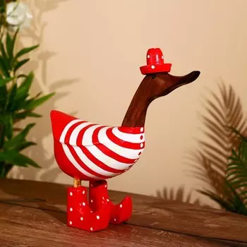 Сувенир «Уточка в красном», 25725 см, дерево